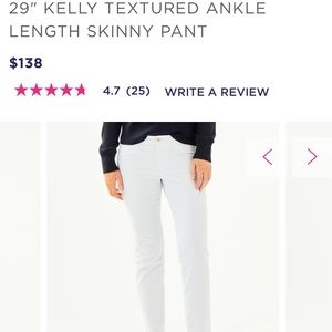 Lilly Pulitzer light blue size 2 Kelly Ankle pant